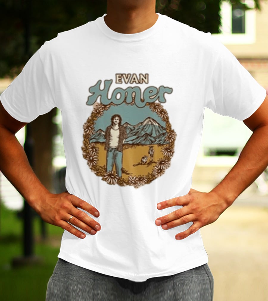 Evan Honer It's An Even Longer Road Tour 2026 Mountain Scene T-Shirt