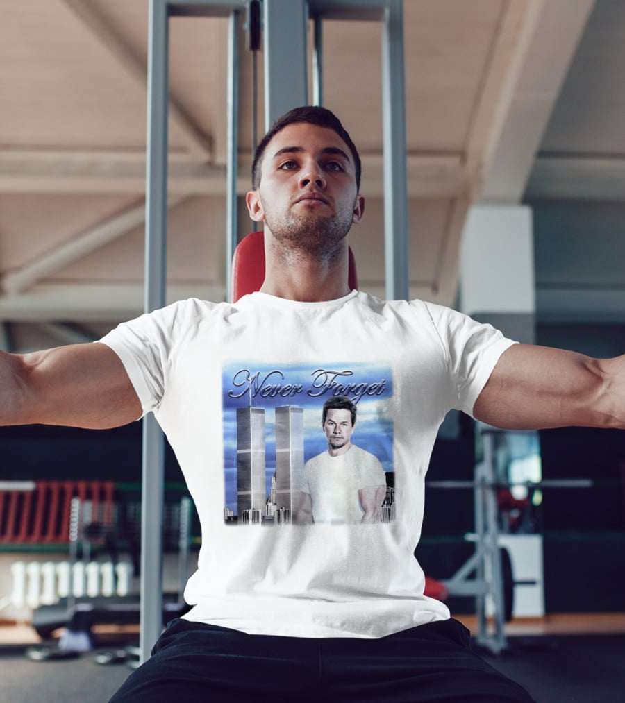 Never Forget Twin Towers Mark Wahlberg T-Shirt