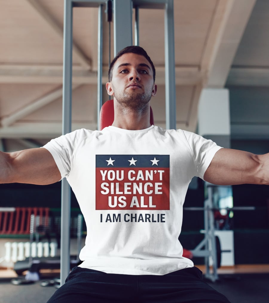 You Can't Silence Us All I Am Charlie Stars T-Shirt