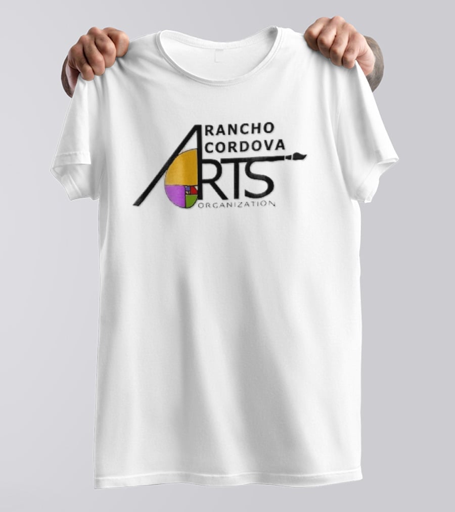 Rancho Cordova Arts Organization Paintbrush Fibonacci Golden Spiral T-Shirt