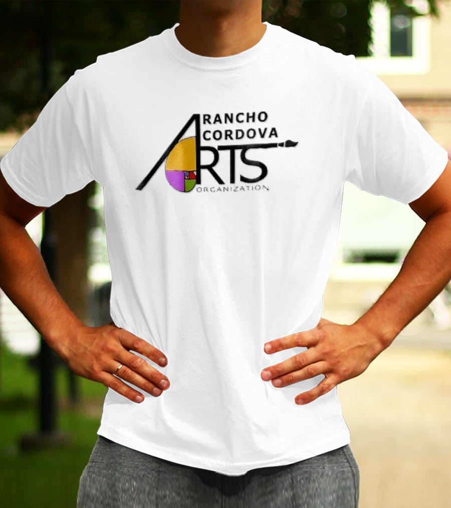 Rancho Cordova Arts Organization Paintbrush Fibonacci Golden Spiral T-Shirt