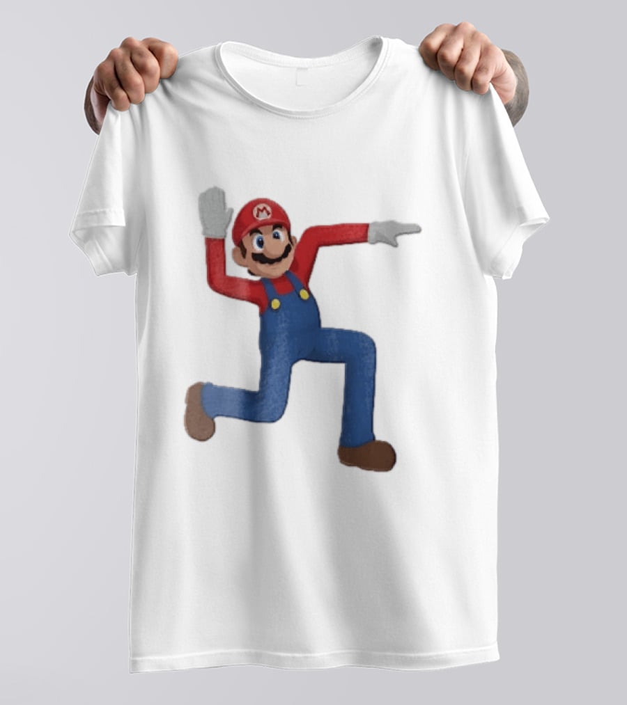 Super Mario Plumber Bent Arms And Legs Pose T-Shirt