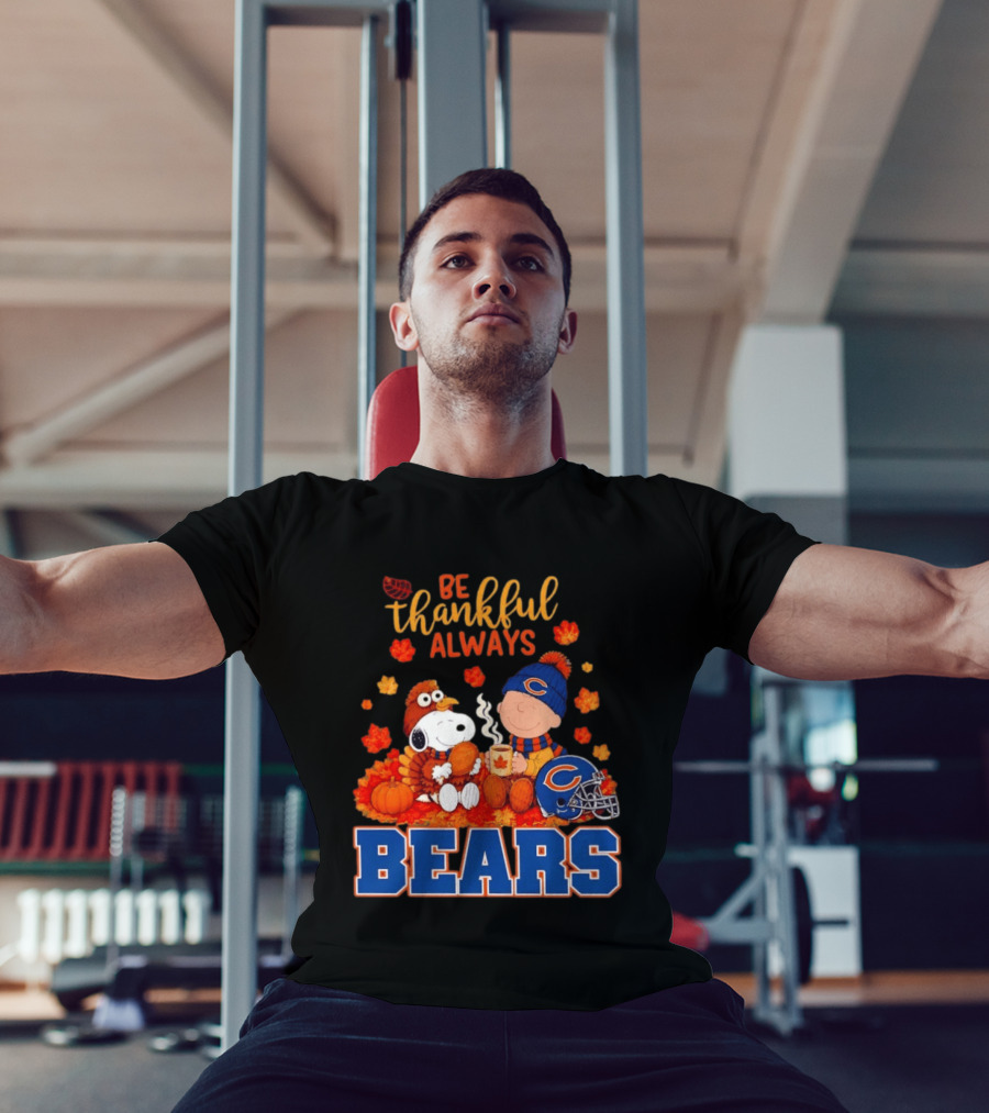 Be Thankful Always Snoopy And Charlie Brown Bears T-Shirt