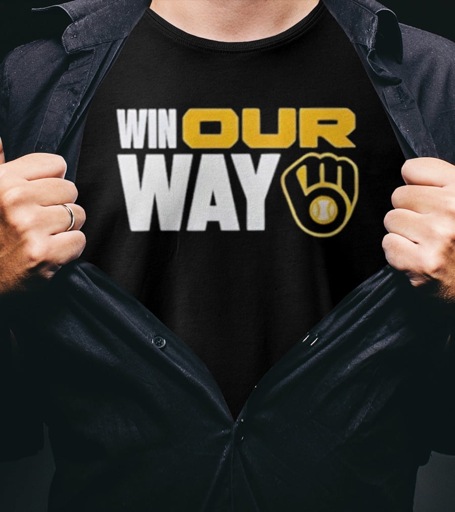 Milwaukee Brewers 2026 Postseason Win Our Way Clinched T-Shirt