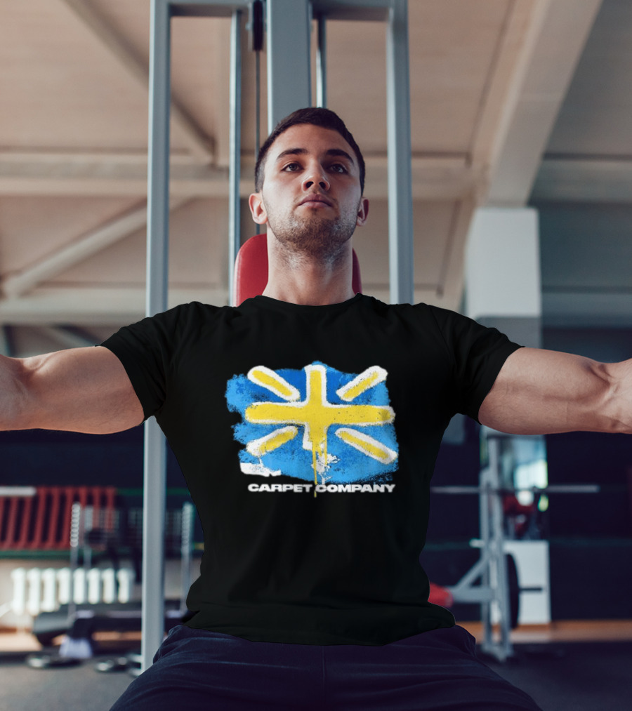 Carpet Company Union Jack Blue Yellow Cross T-Shirt