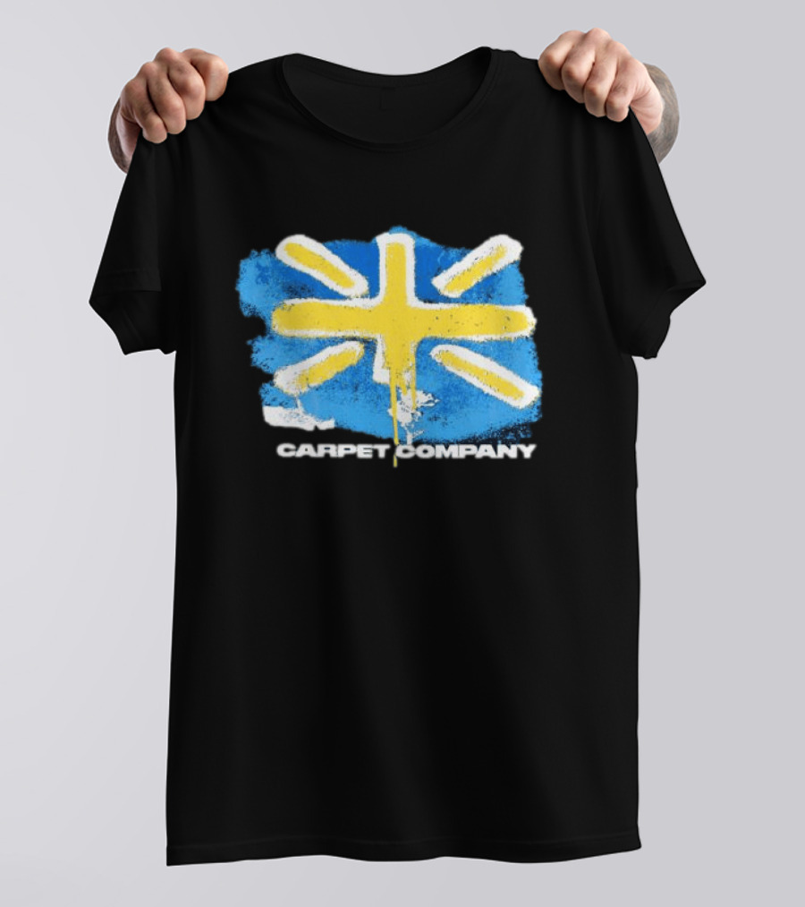 Carpet Company Union Jack Blue Yellow Cross T-Shirt
