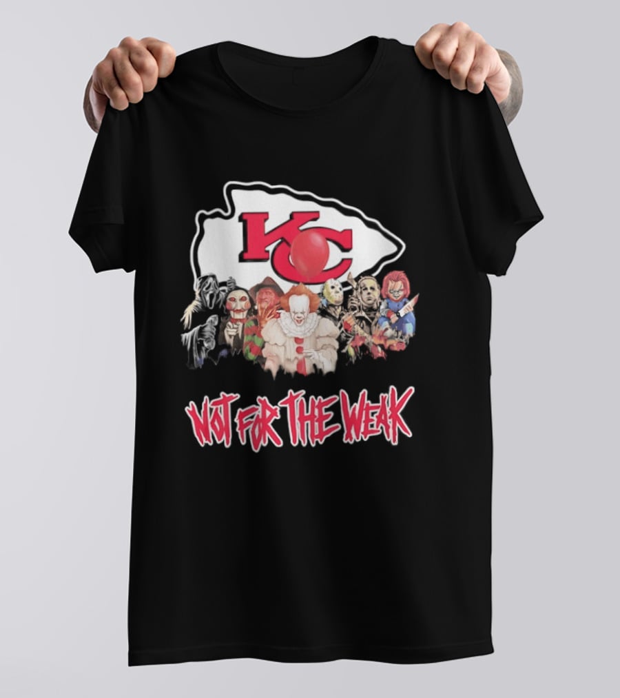 Kansas City Chiefs Horror Characters Halloween Squad Not For The Weak T-Shirt