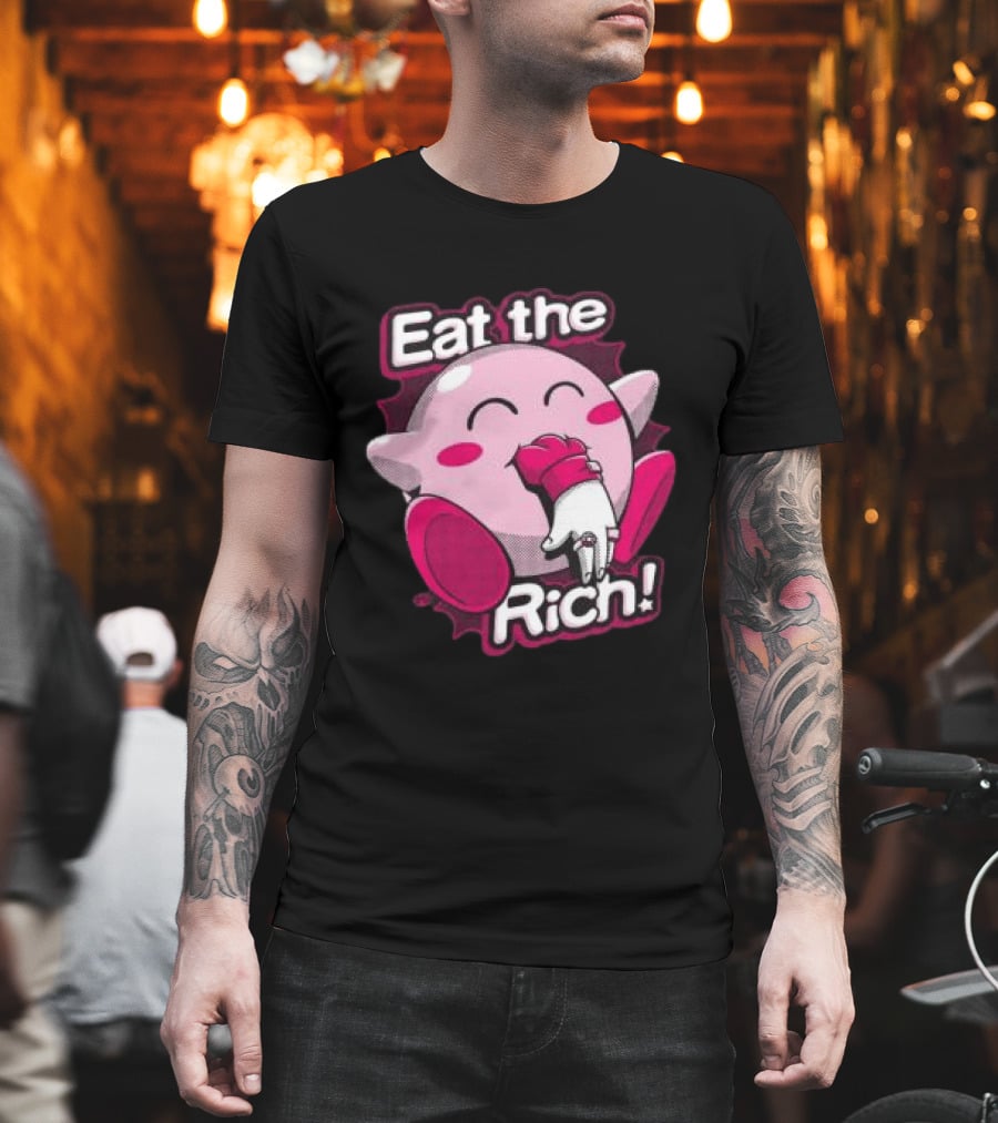 Punkwithacamera Store Eat The Rich Clay Graham Kirby Eating Hand T-Shirt