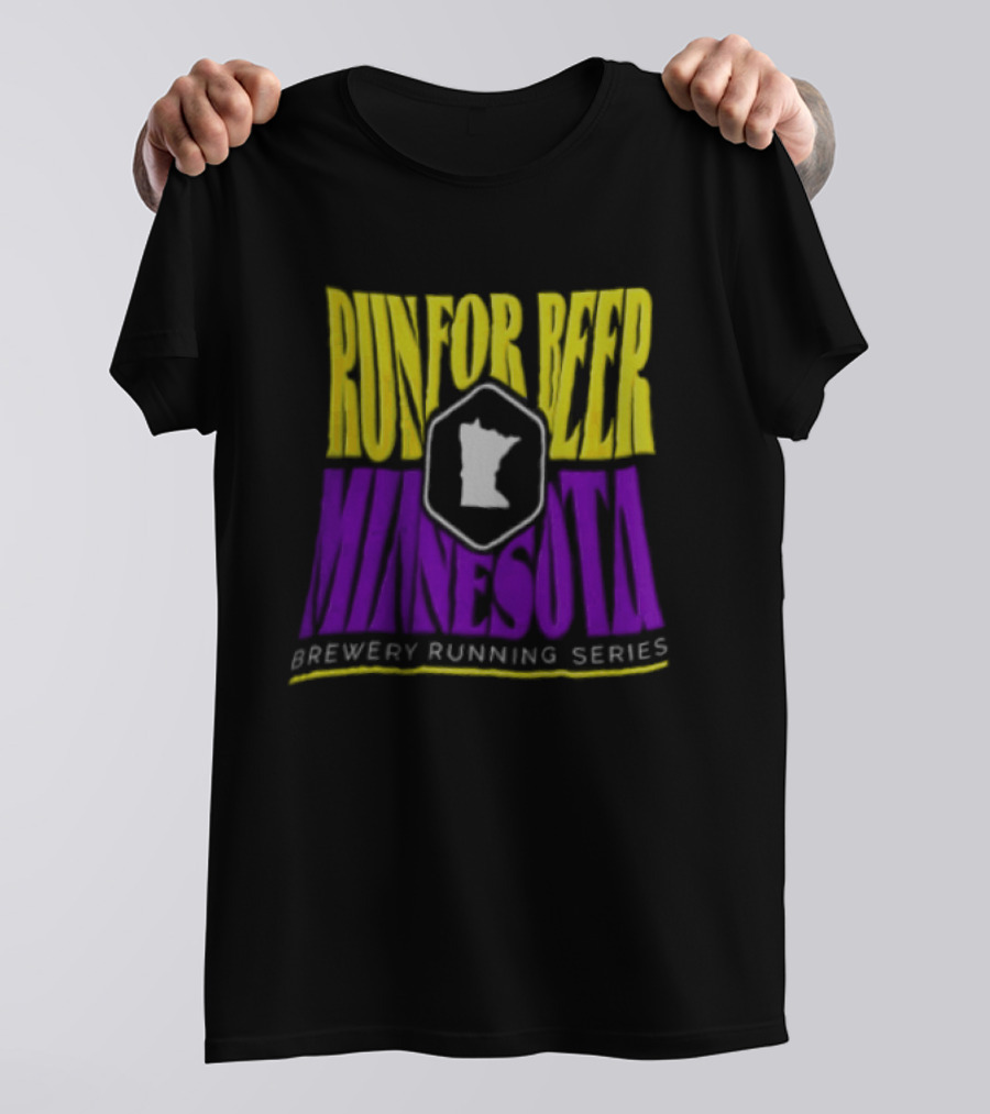 Run For Beer Minnesota Brewery Running Series Event With State T-Shirt