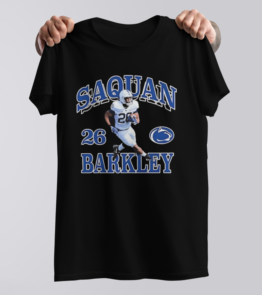Saquon Barkley 26 Penn State Nittany Lions Football Player T-Shirt