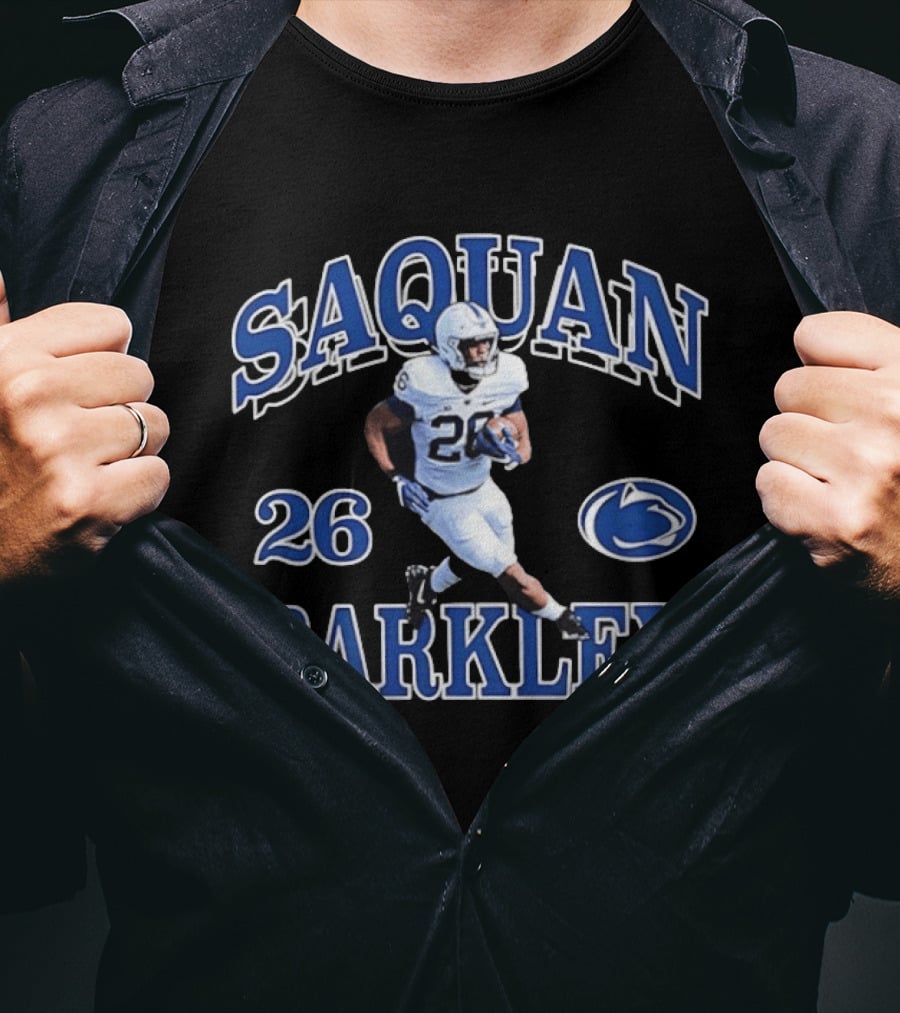 Saquon Barkley 26 Penn State Nittany Lions Football Player T-Shirt