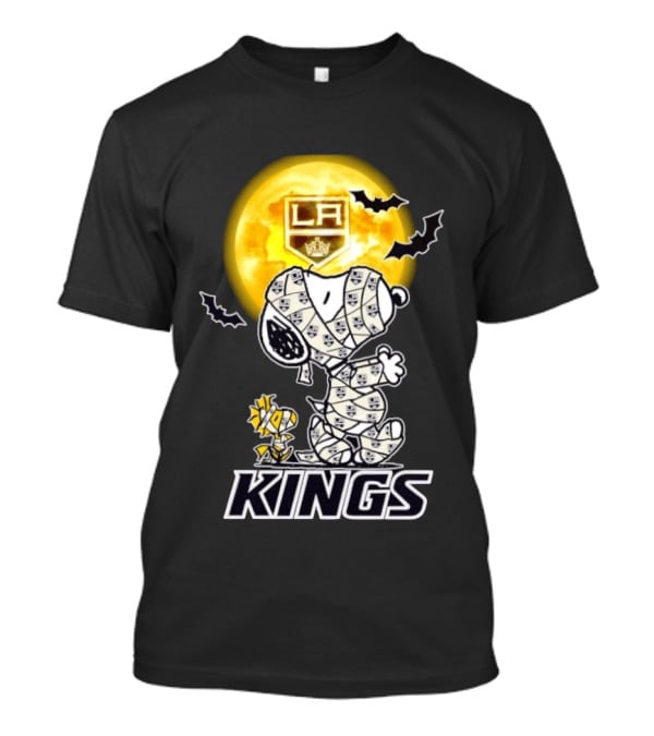 Los Angeles Kings Snoopy Woodstock Mummy Halloween Moon T-Shirt