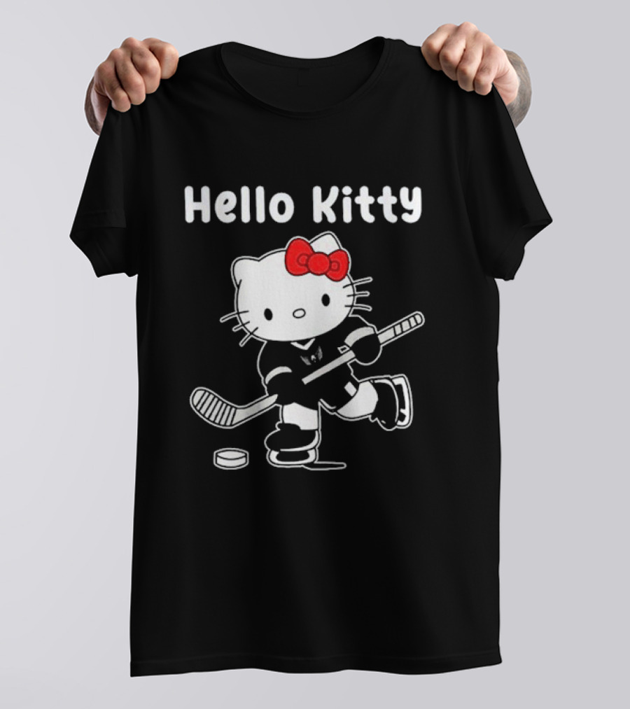 Hello Kitty Washington Capitals Hockey Team Collaboration T-Shirt