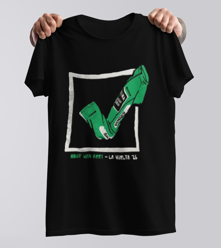 Wout Van Aert La Vuelta 26 Visma Lease A Bike Skoda Cycling Jersey T-Shirt