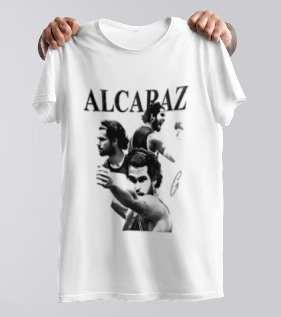 Alcaraz Tennis Player Silhouette US Open Champion T-Shirt