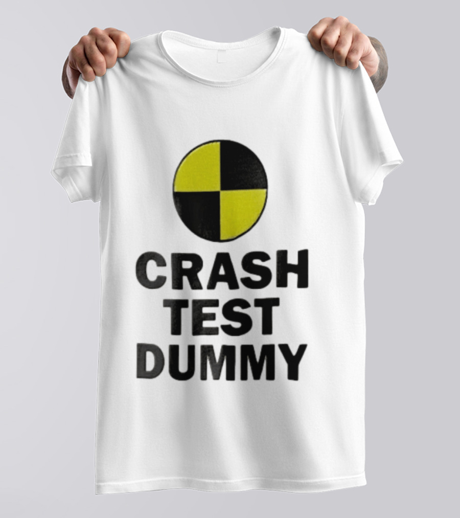 Crash Test Dummy Yellow Black Checkerboard Marker T-Shirt