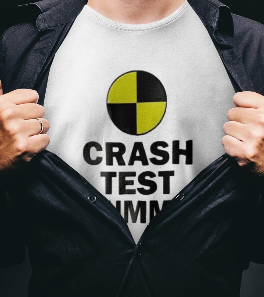 Crash Test Dummy Yellow Black Checkerboard Marker T-Shirt