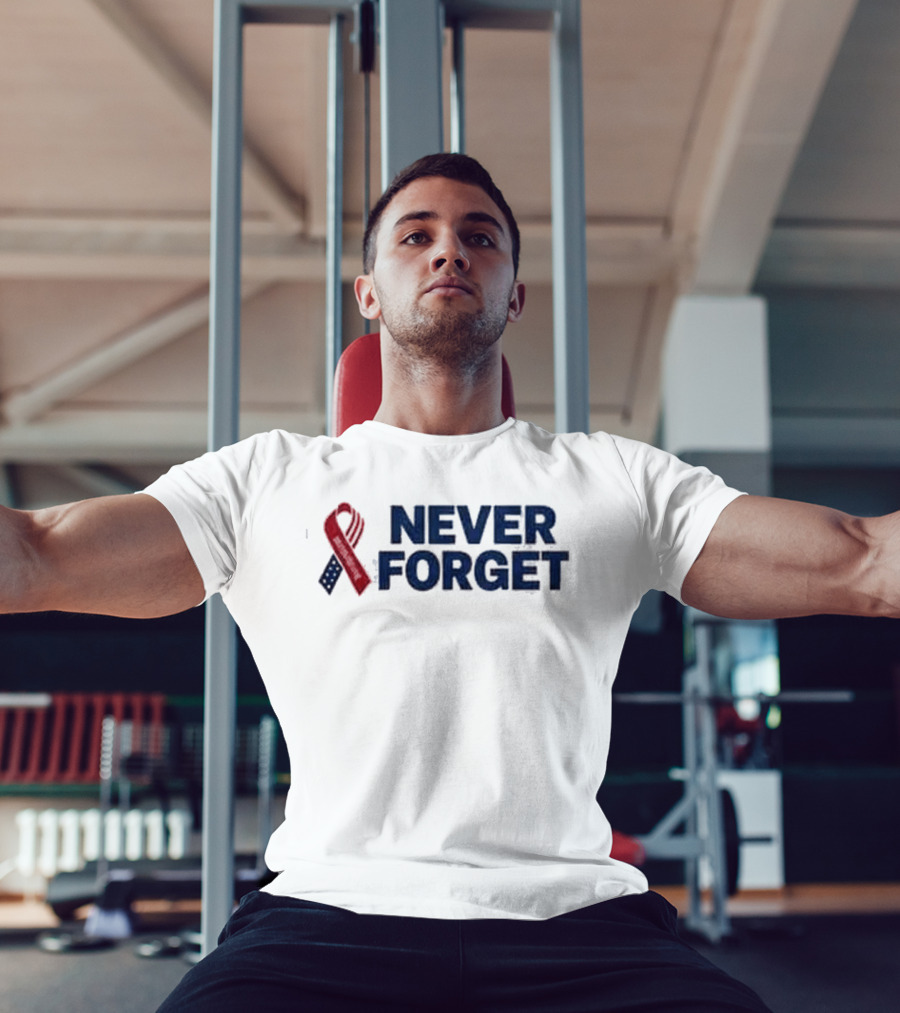 Dallas Cowboys Never Forget Ribbon Patriotic T-Shirt