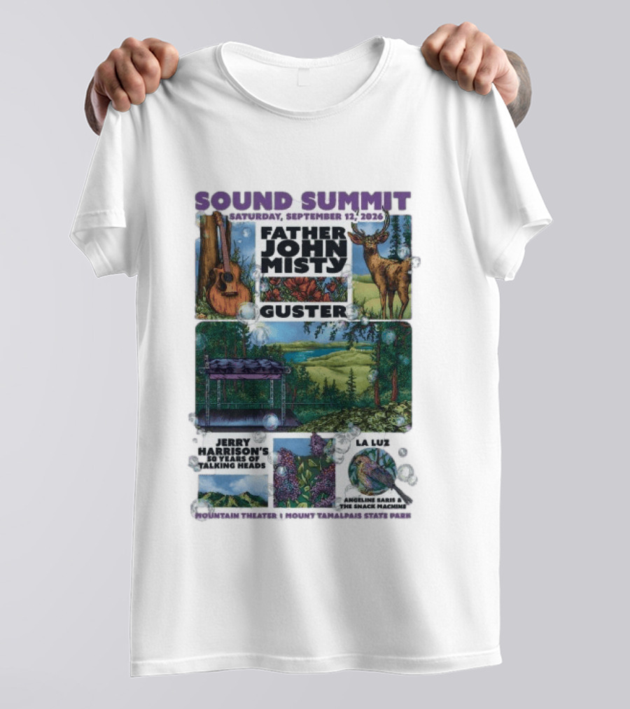 Sound Summit 2026 Father John Misty Guster Marin County MD September 12 Mountain Theater T-Shirt