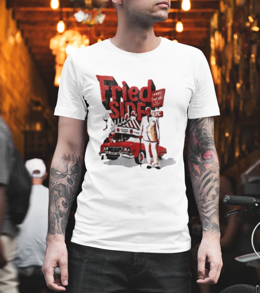 Fried Side Club KFC Colonel Sanders Kentucky Fried Luude Car T-Shirt