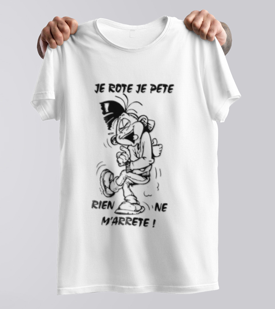 Je Rote Je Pete Rien Ne M'arrête Cartoon Caricature Dancing T-Shirt