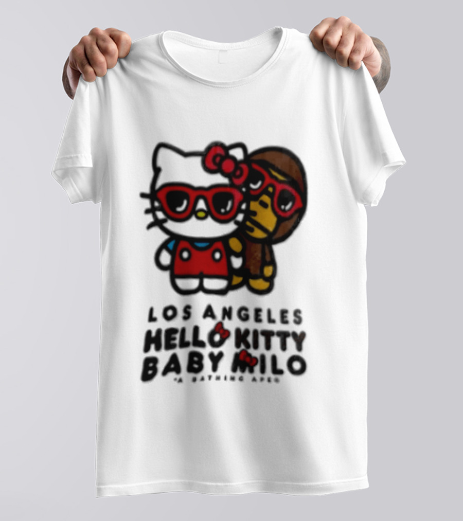 Los Angeles Hello Kitty Baby Milo A Bathing Ape Collaboration T-Shirt