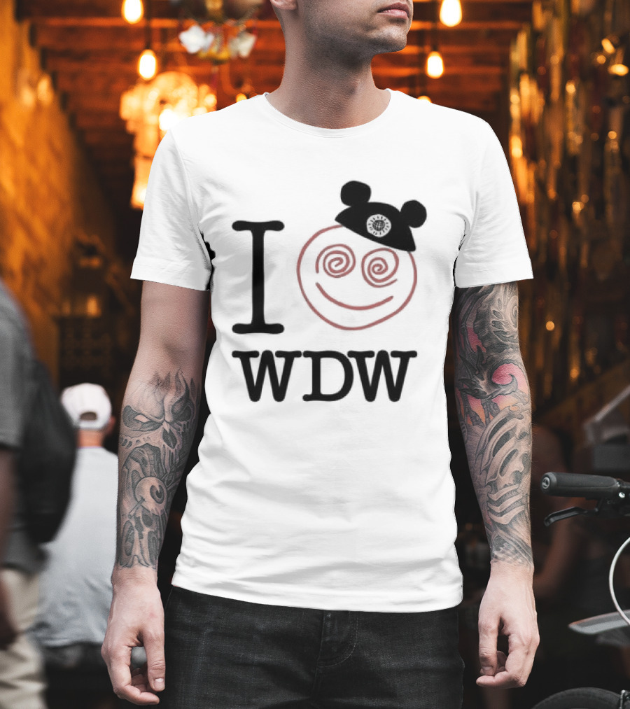 I Love WDW Smiley Face With Mouse Ears Lostbrostradingco T-Shirt