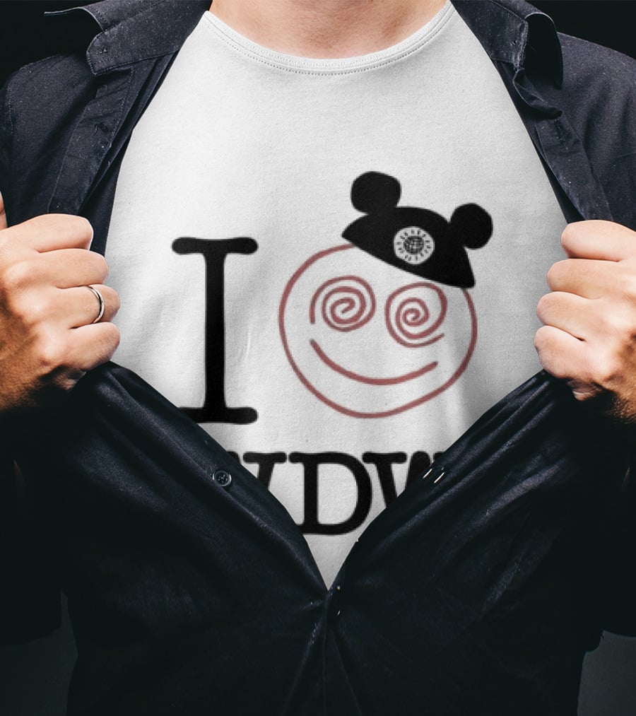 I Love WDW Smiley Face With Mouse Ears Lostbrostradingco T-Shirt