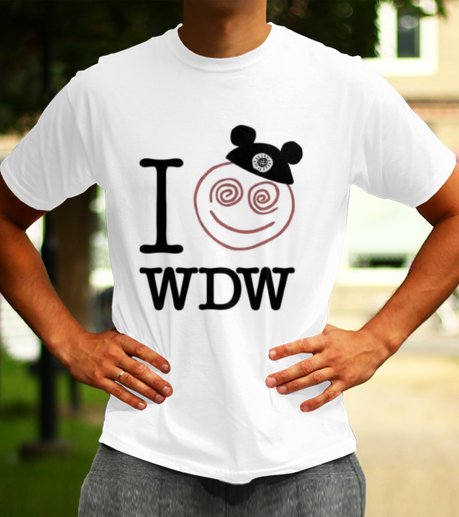 I Love WDW Smiley Face With Mouse Ears Lostbrostradingco T-Shirt