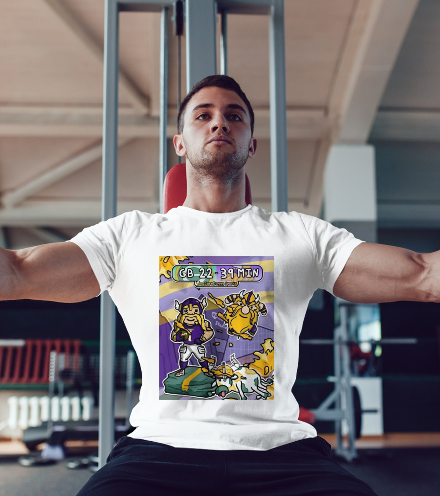 GB 22 39 MIN CornDoggy Sports Green Bay Packers Vs Minnesota Vikings T-Shirt