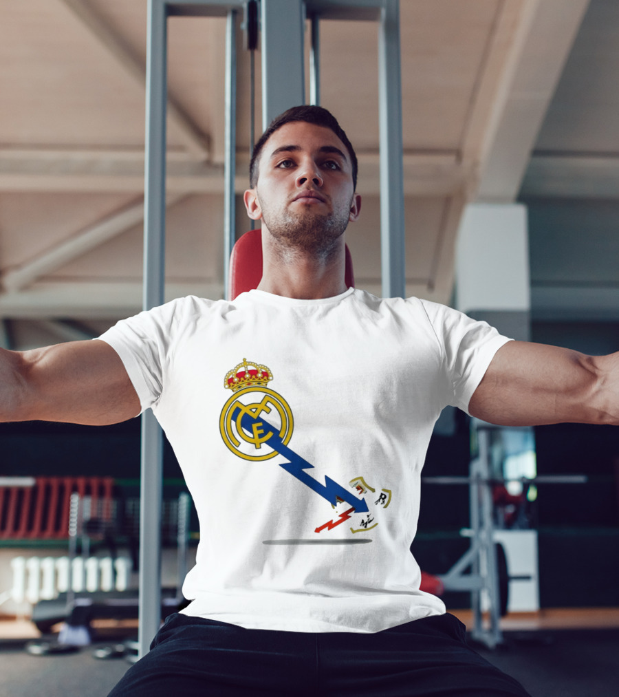 Real Madrid CF Lightning Strike Emblem MCF T-Shirt