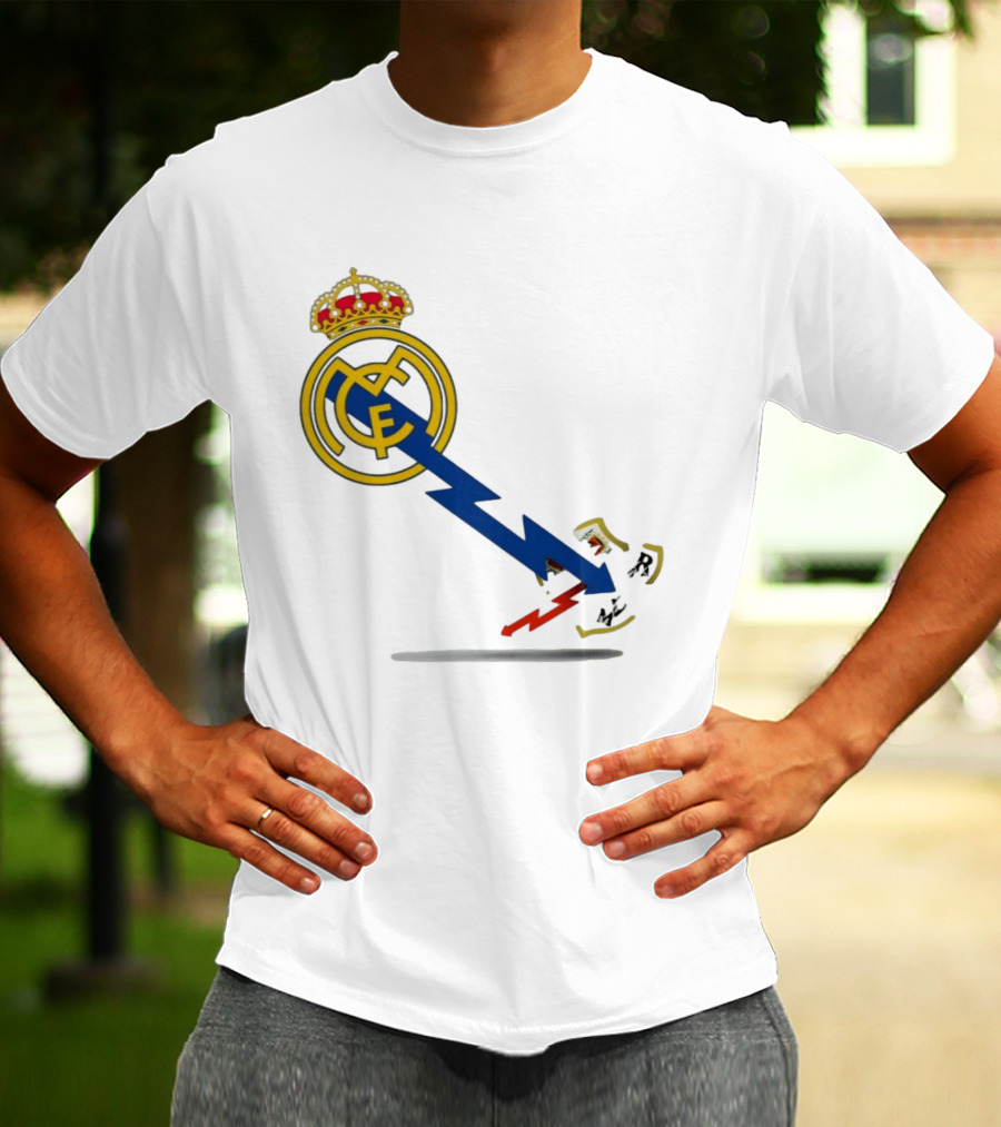 Real Madrid CF Lightning Strike Emblem MCF T-Shirt
