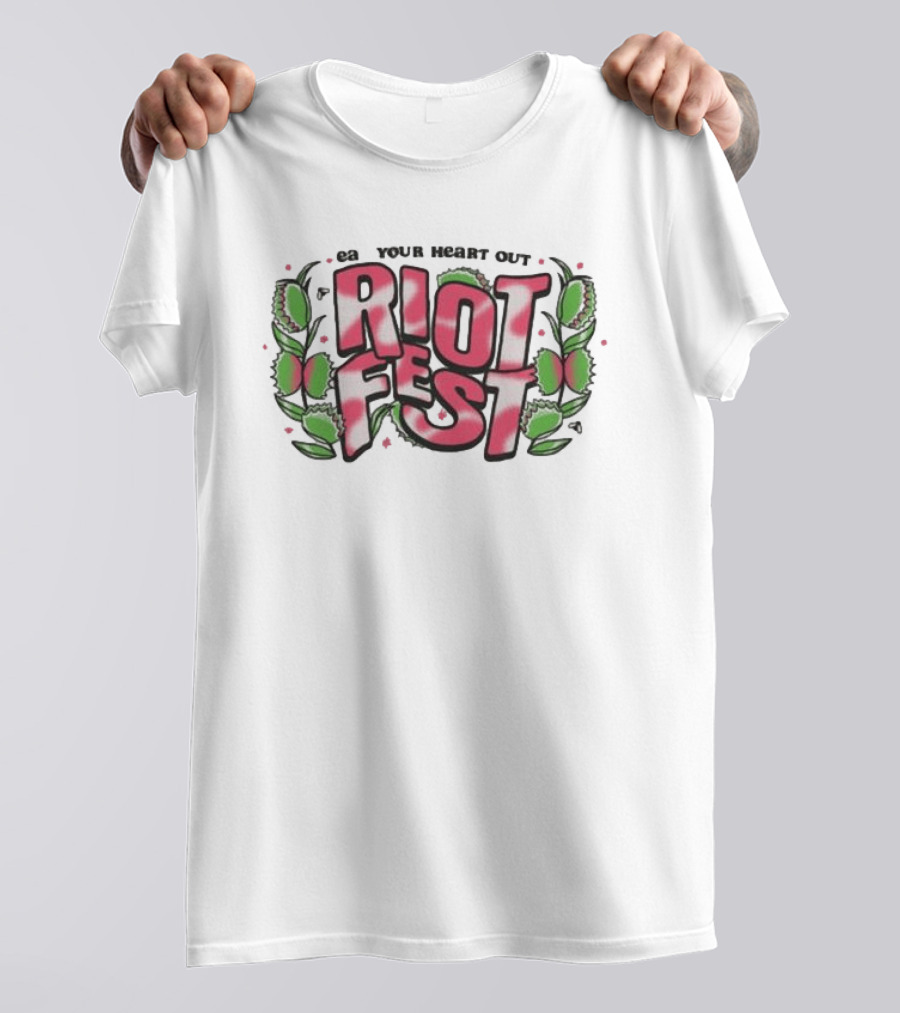 Riot Brand Eat Your Heart Out Riot Fest Crop T-Shirt
