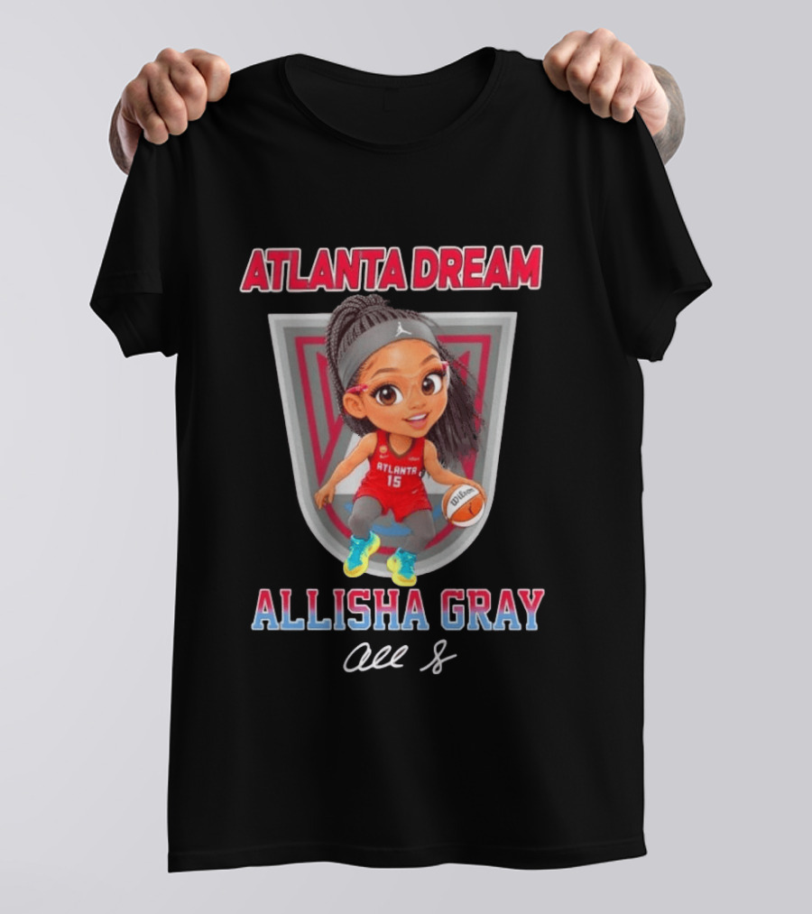 Allisha Gray Atlanta Dream 15 Chibi Character Fan T-Shirt