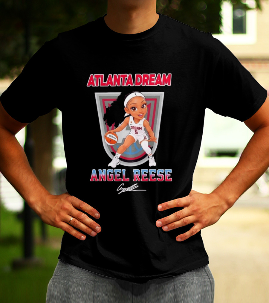 Atlanta Dream Angel Reese No 5 Chibi Basketball T-Shirt