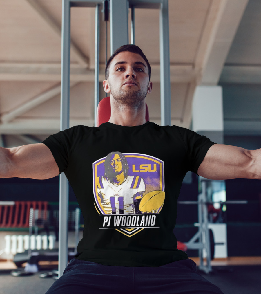 LSU Tigers Football PJ Woodland No 11 T-Shirt