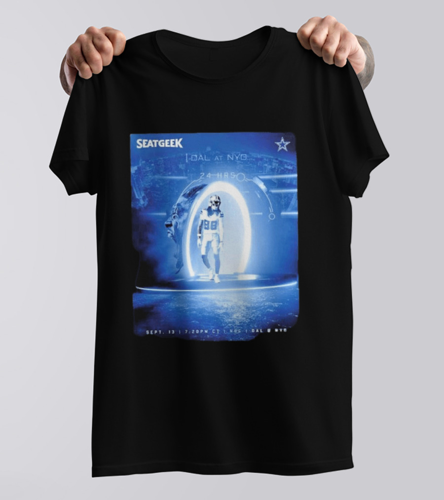 Seatgeek Dallas Vs New York Giants MetLife Stadium September 13 2026 24 Hrs Countdown T-Shirt