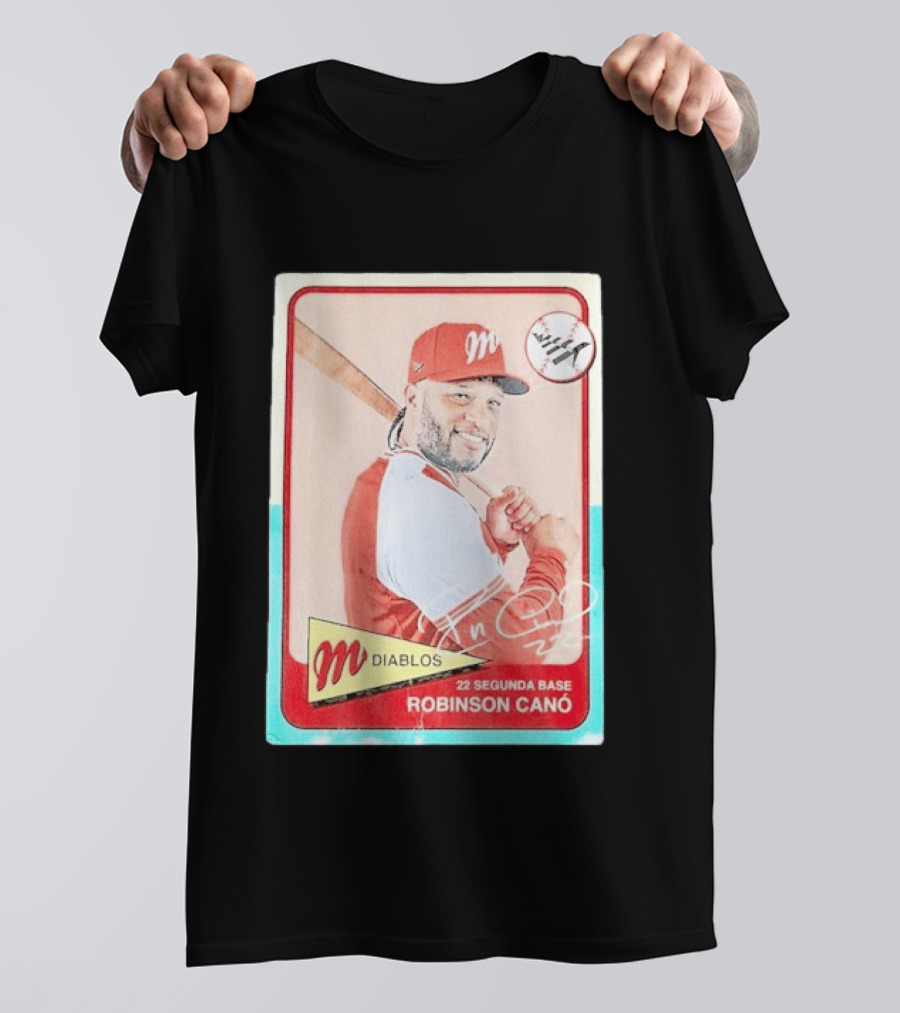 Robinson Canó Diablos Rojos Del México Paper Planes Baseball Segunda Base T-Shirt