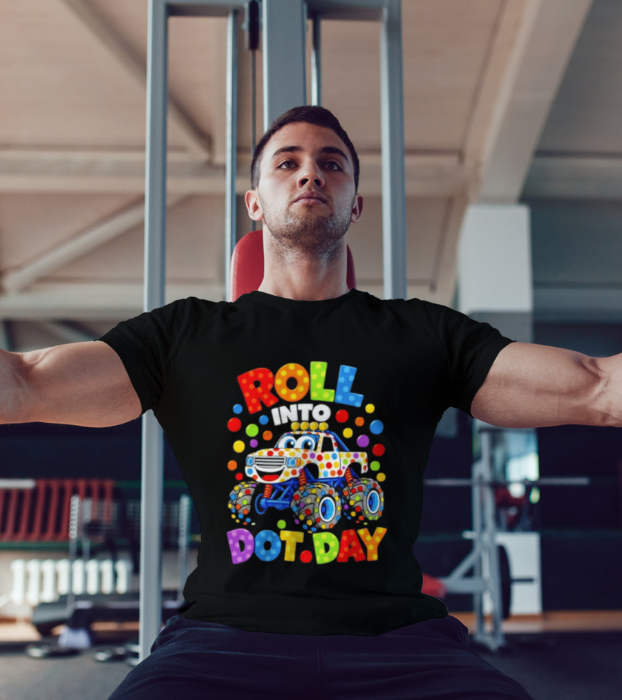 Roll Into Dot Day Colorful Polka Dot Car Fun T-Shirt