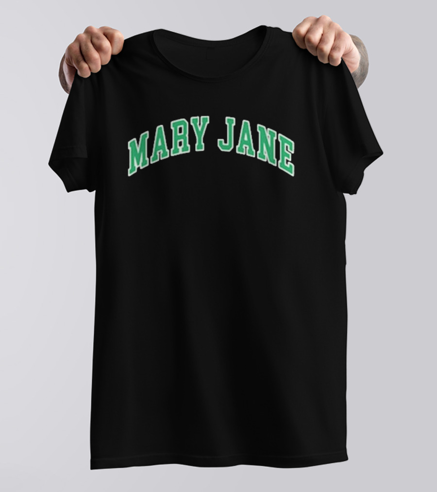 Dave Season 3 Gata Mary Jane Green Arch T-Shirt