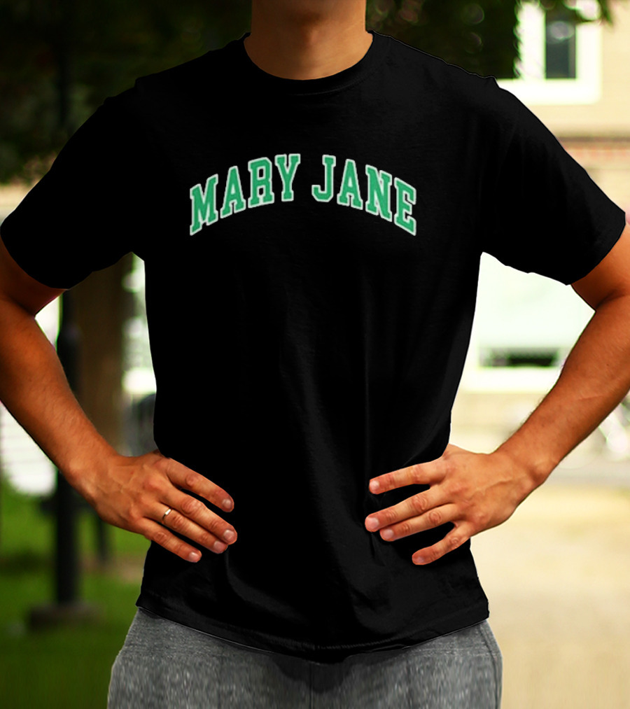 Dave Season 3 Gata Mary Jane Green Arch T-Shirt