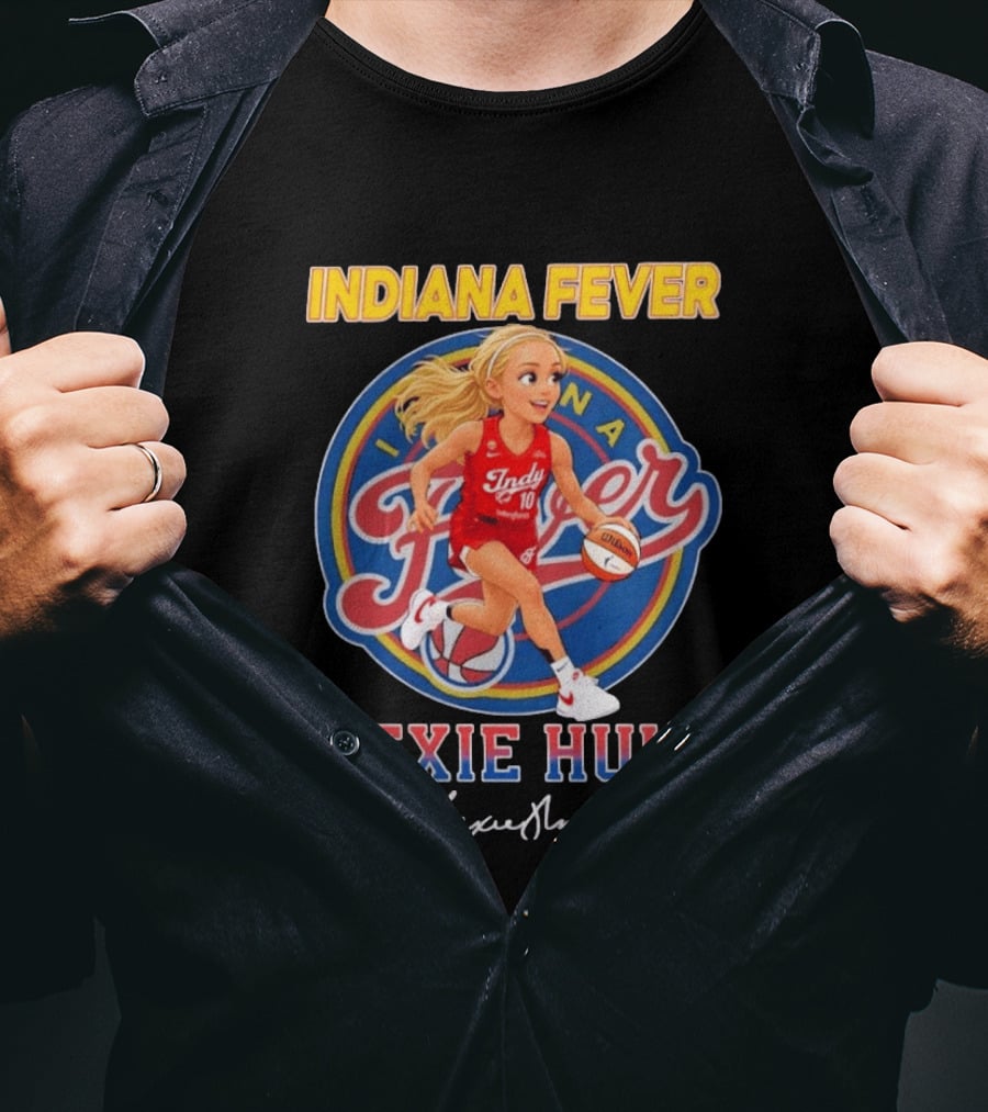 Indiana Fever No 10 Lexie Hull Chibi Basketball T-Shirt