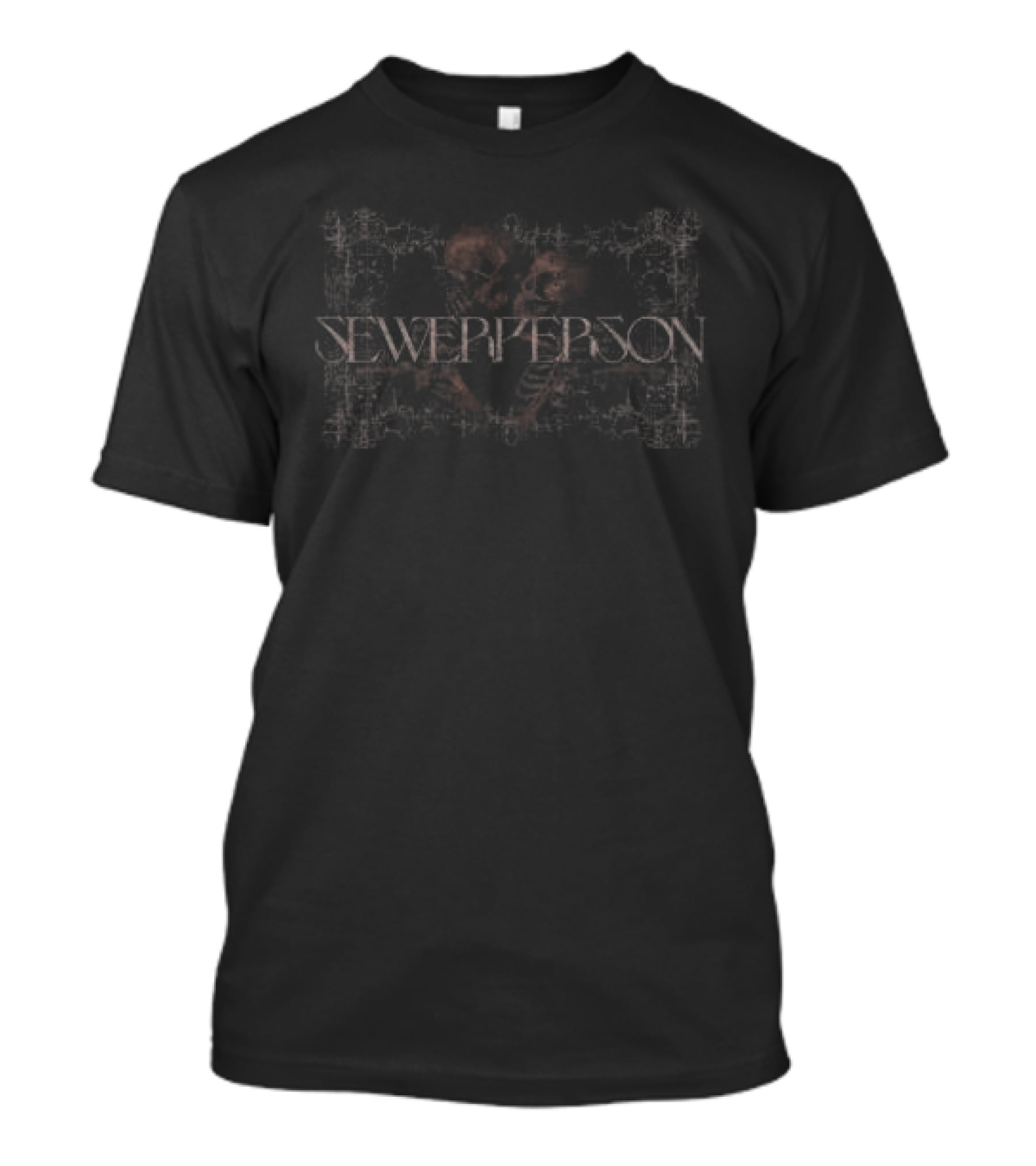 Sewerhq Store Skeleton Couple Vintage Heart Romance T-Shirt
