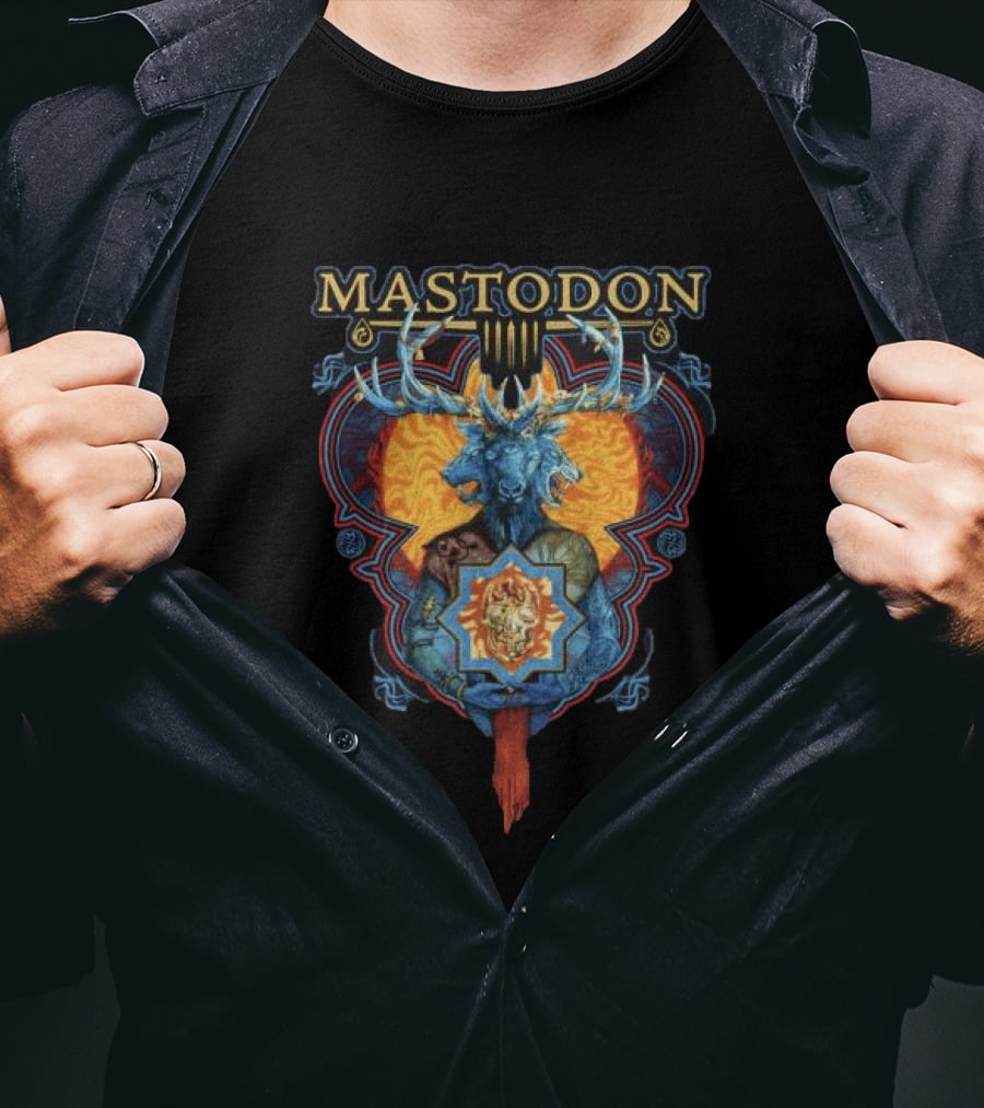 Mastodon Ornate Blood Mountain Deer T-Shirt