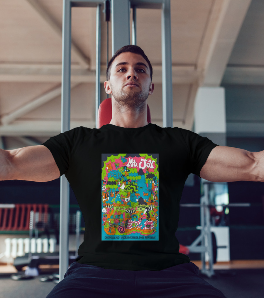 Mt. Joy September 18 Columbia MD Merriweather Post Pavilion Psychedelic Forest Concert T-Shirt