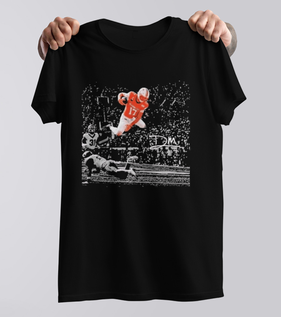 Top Drew Mestemaker Flew Oregon Number 17 Football Play T-Shirt