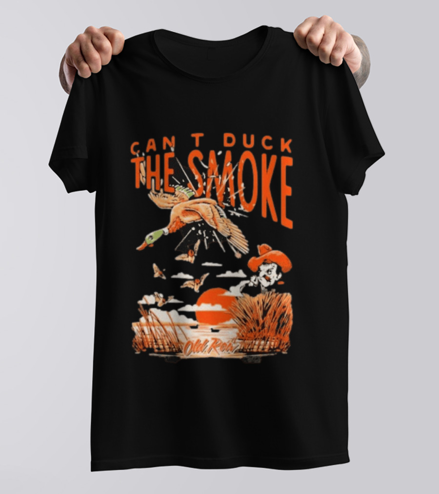 Oklahoma State Cowboys Can't Duck The Smoke Vintage Old Row T-Shirt