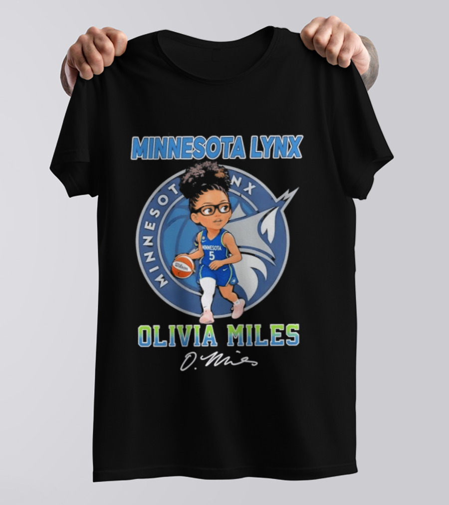 Minnesota Lynx Olivia Miles 5 Chibi Basketball T-Shirt