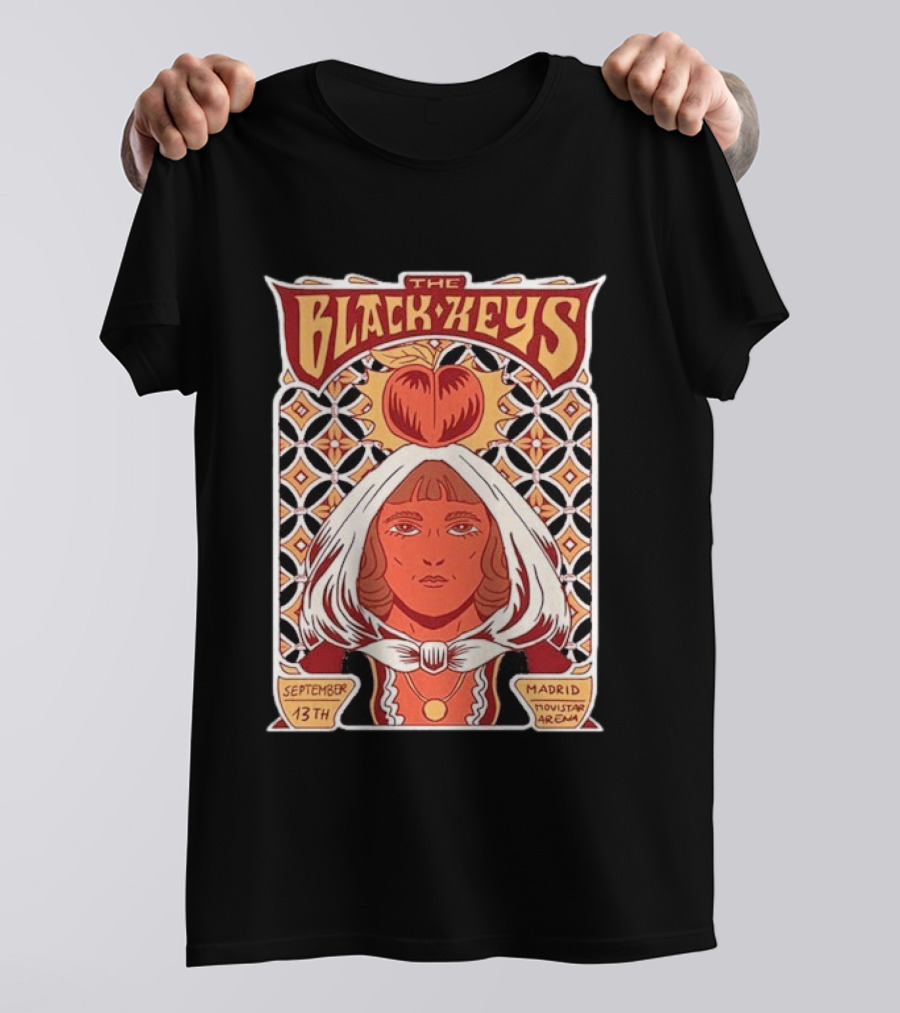 The Black Keys Peaches N Kream World Tour 2026 Madrid Movistar Arena September 13th T-Shirt