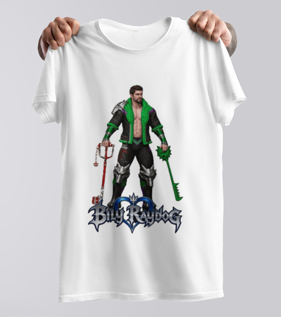Billy Raydog Kingdom Hearts Crossover Character With Chains And Keys T-Shirt